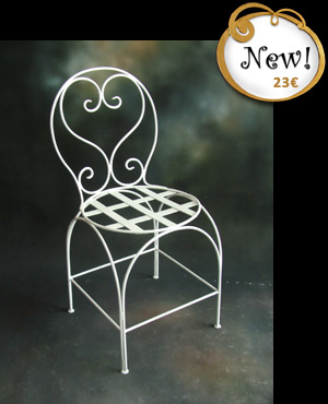 NEW! forged iron chair