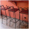 chairs from forged iron