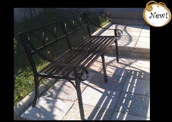 New product - wrought iron benches