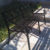 wrought iron benches
